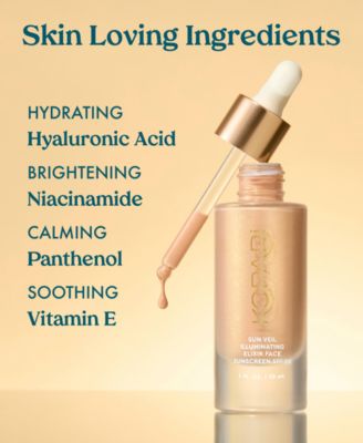 Sun Veil Illuminating Elixir Face Sunscreen SPF 38, 1 oz.