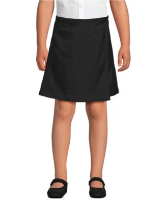 Big Girls School Uniform Solid A Line Tab Skort