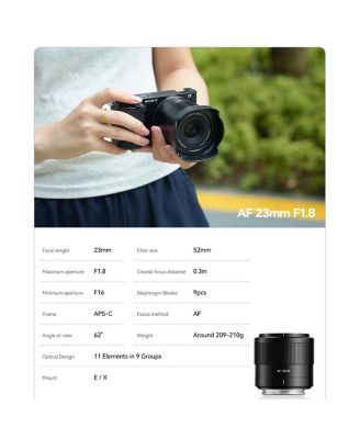 AF 23mm f/1.8 Lens for Sony E