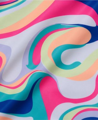 Big Girls Plus Chlorine Resistant Sporty Racer Back One Piece Swimsuit