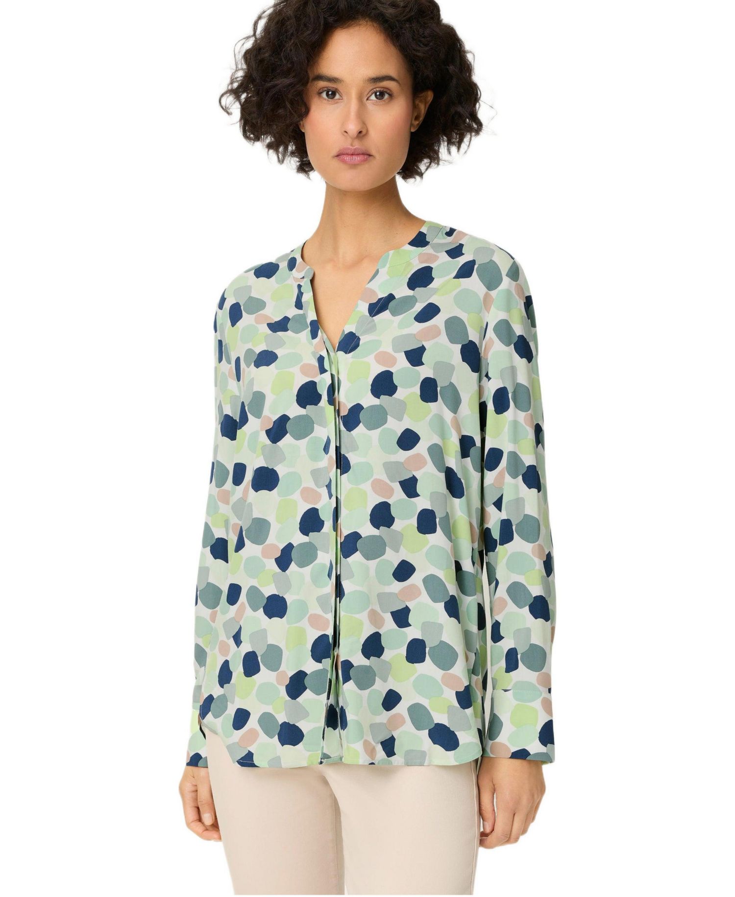 Women's Blot Print Blouse Tops