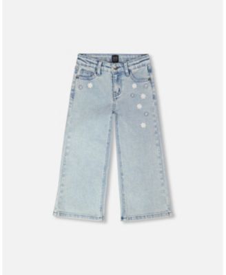 Big Girls Wide Leg Light Denim Jeans