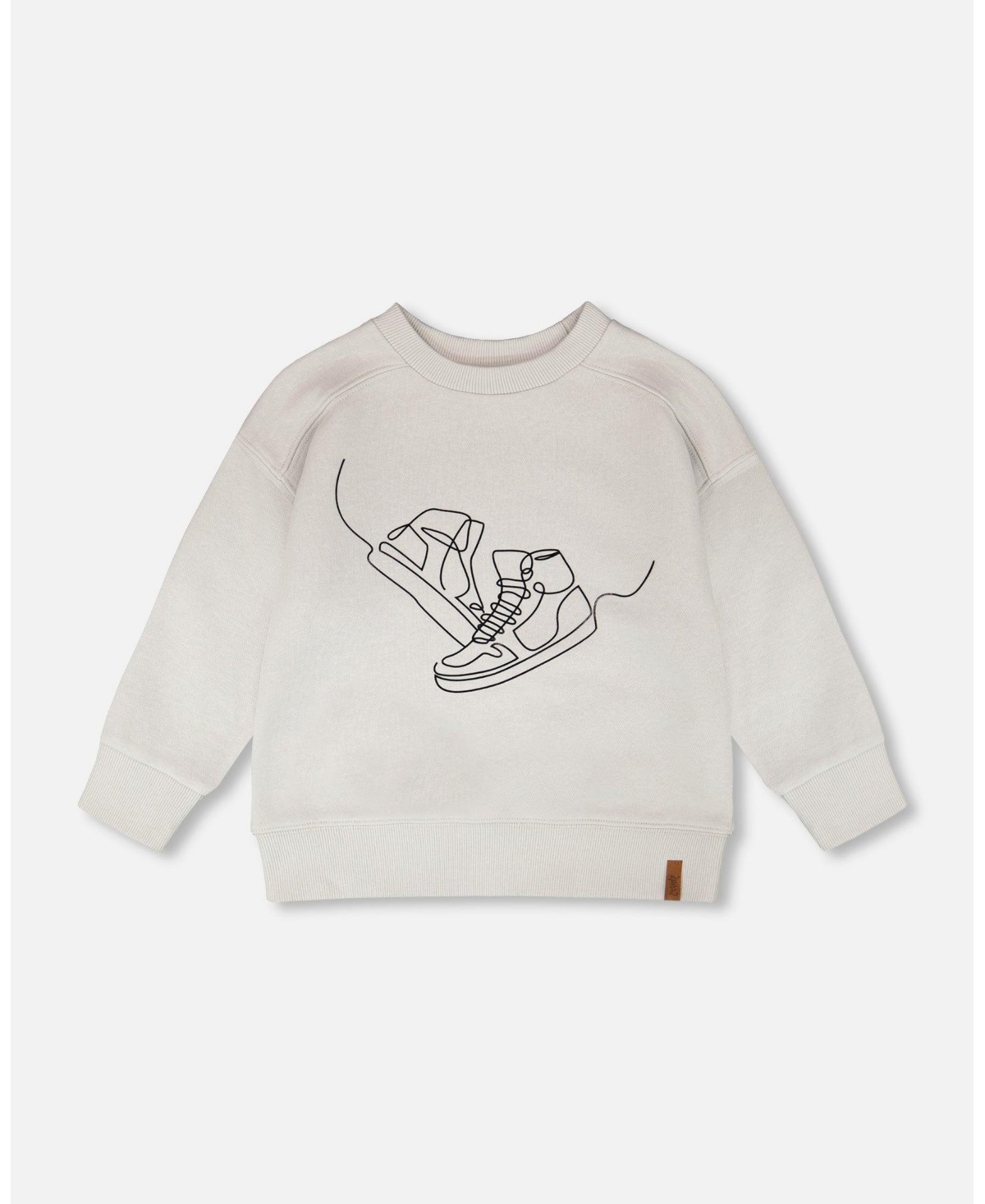 Deux par Deux Big Boys French Terry Sweatshirt Pale