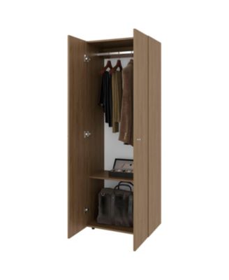 Basin 2-Door Tall Wardrobe Cabinet 66.9"H, Bedroom