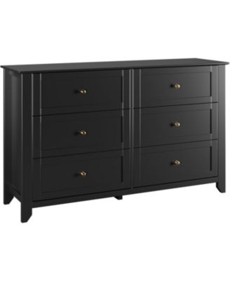Wide 6-Drawer Modern Dresser, Deep Drawers for Bedroom