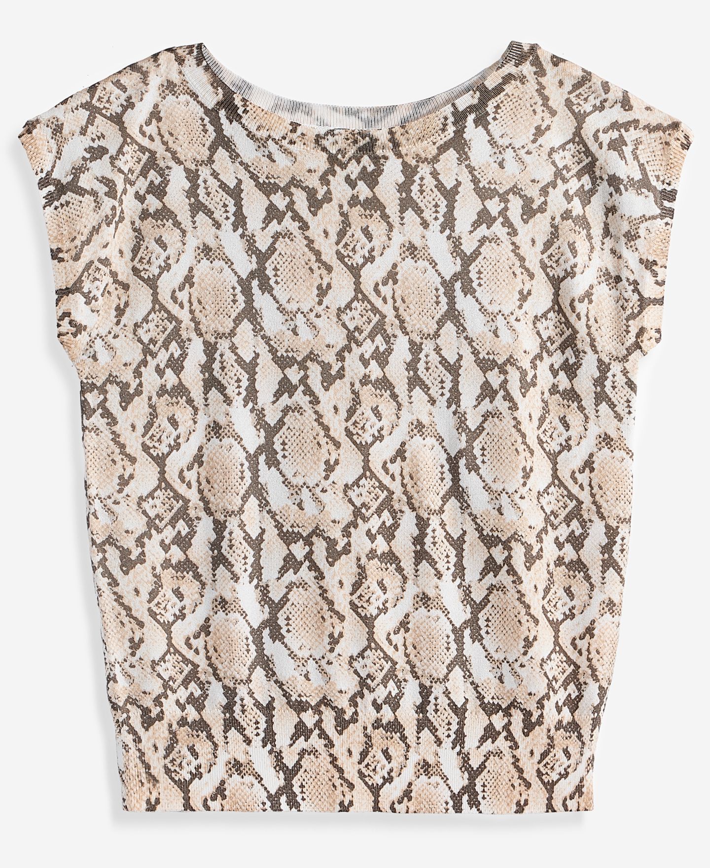 Топ I.N.C. International Concepts Petite Printed Wide Neck Dolman-Sleeve Top, цвет: Змеиный — фото 3