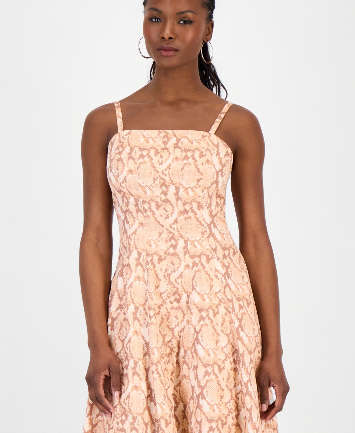 I.n.c. International Concepts Petite Printed Cotton Midi Dress, Macy's Exclusive