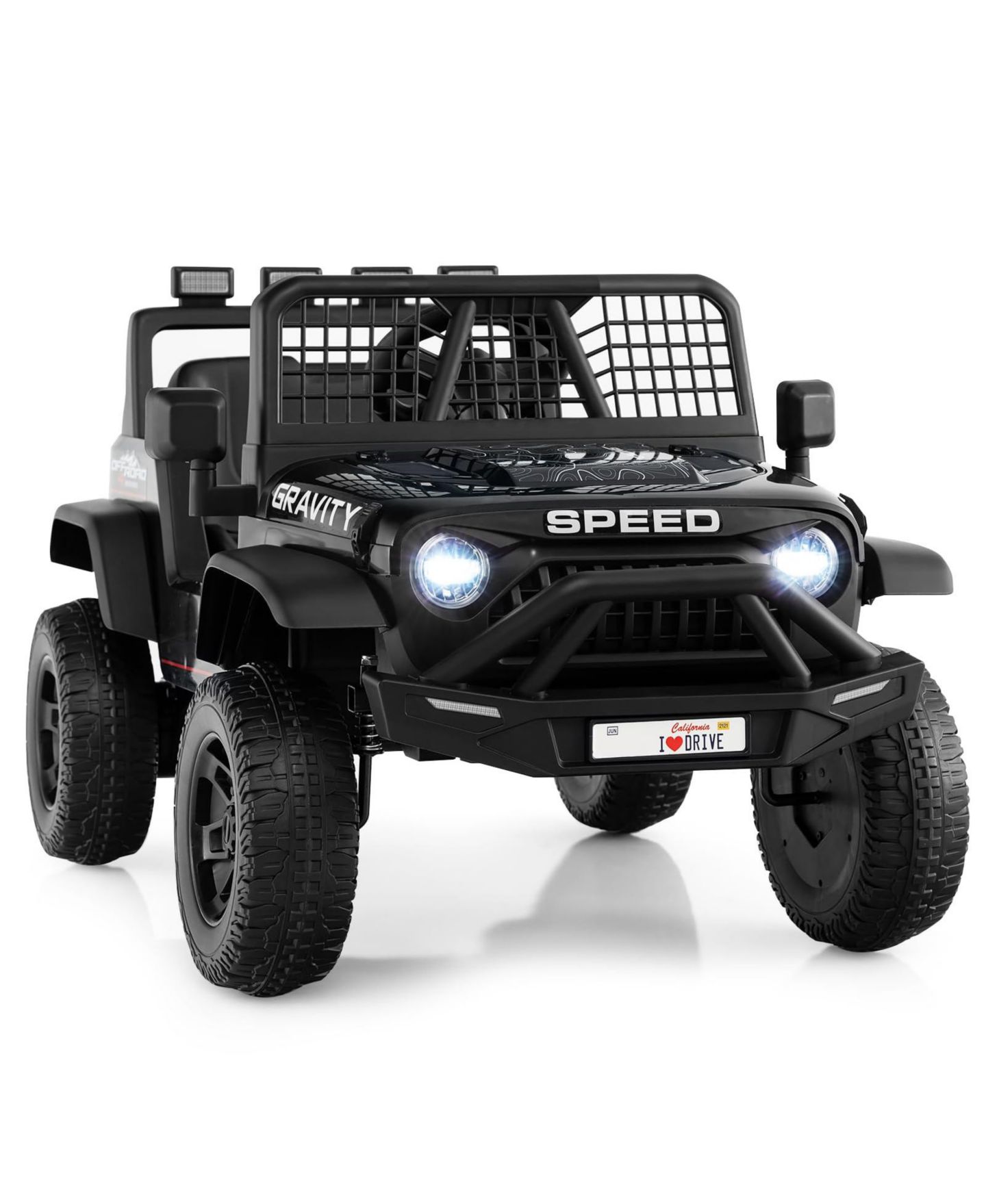 Детская игрушка Mecale 24V Ride On Car for Kids with Parent Remote Control and Music, цвет: Чёрный — фото 1
