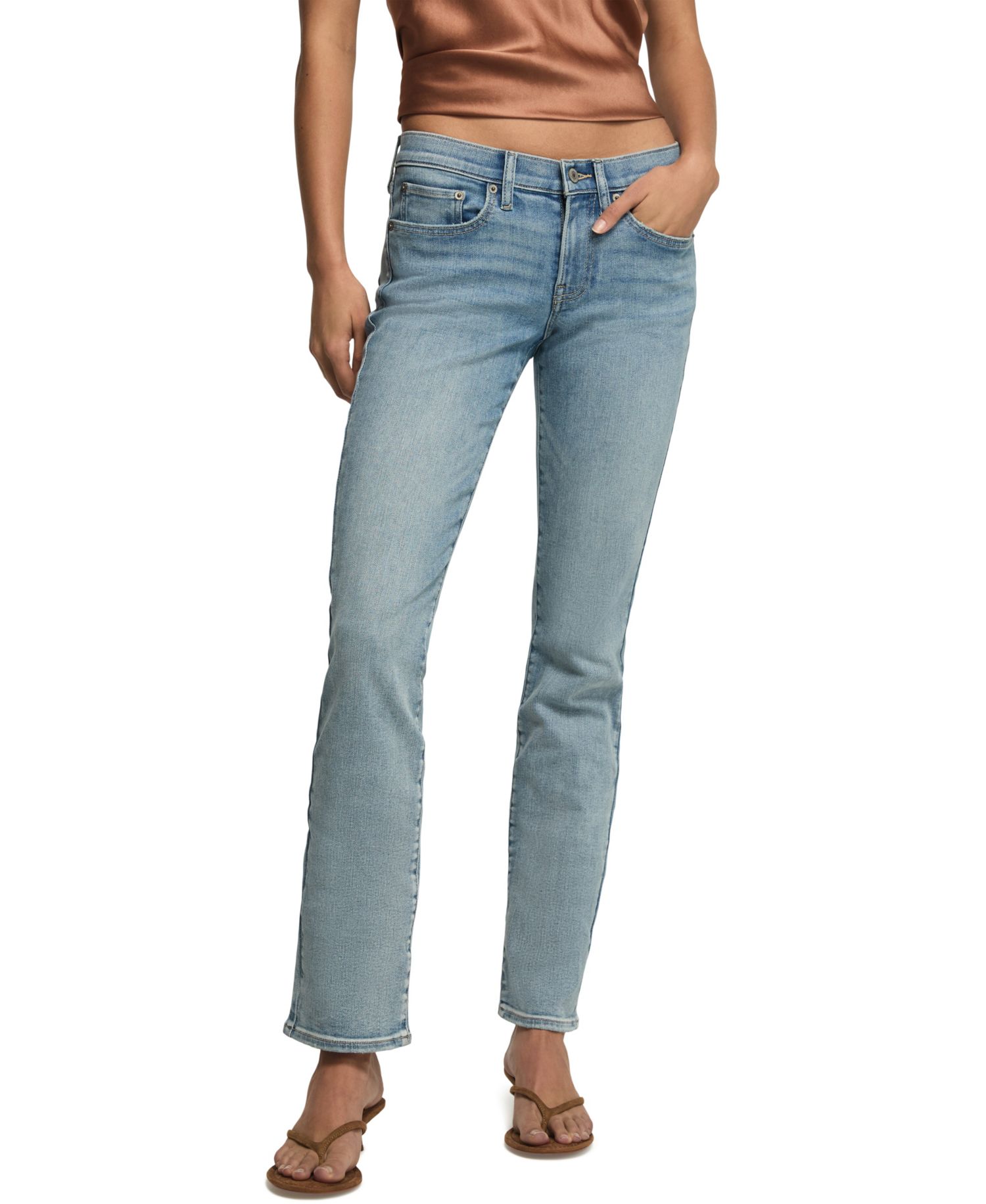 Women's Sweet Straight Mid-Rise Jeans