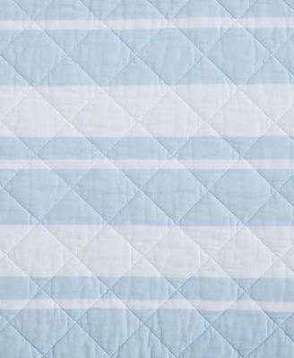 Seafront Stripe Cotton Reversible 2-Pc. Quilt Set, Twin