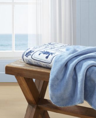 Beach Collage Plush Throw, 70" x 50"