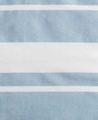 Riverside Stripe Cotton Reversible 3-Pc. Comforter Set, King