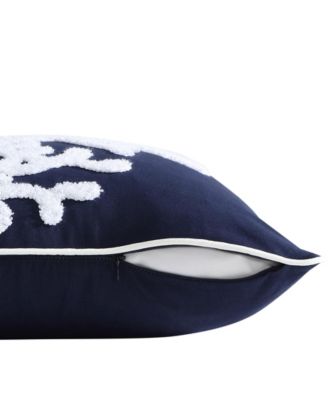 Coral Cotton Square Decorative Pillow, 20" x 20"