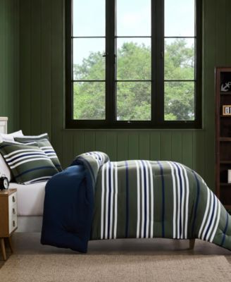 Uphaul Stripe Reversible 3-Pc. Comforter Set, King