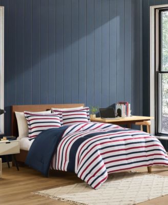 Clove Hitch Stripe Reversible 3-Pc. Comforter Set, King