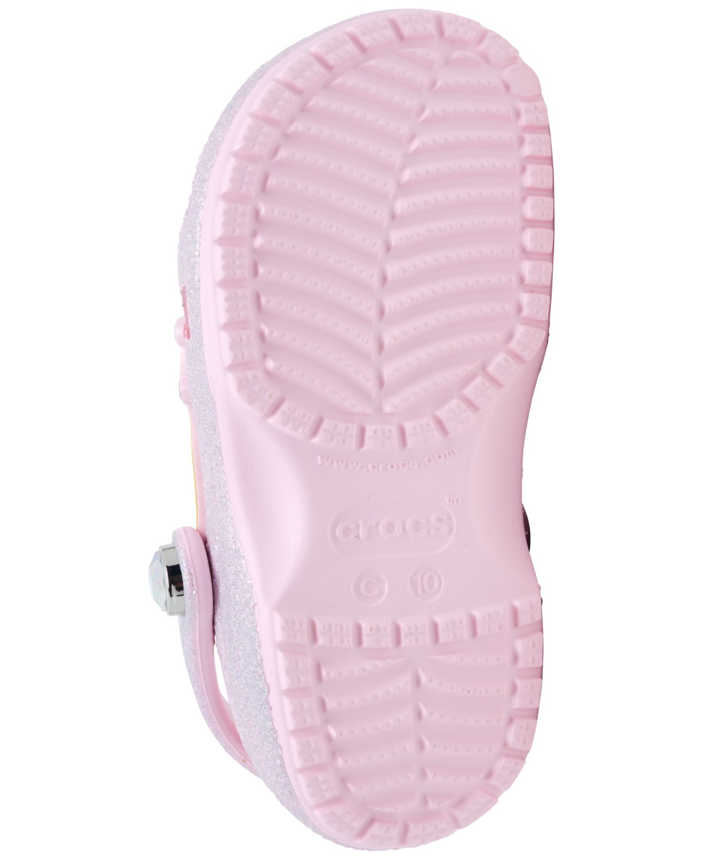Сабо Crocs I Am Princess Glitter Clogs from Finish Line для девочек-малышей, цвет: Розовый / Разноцветный — фото 6
