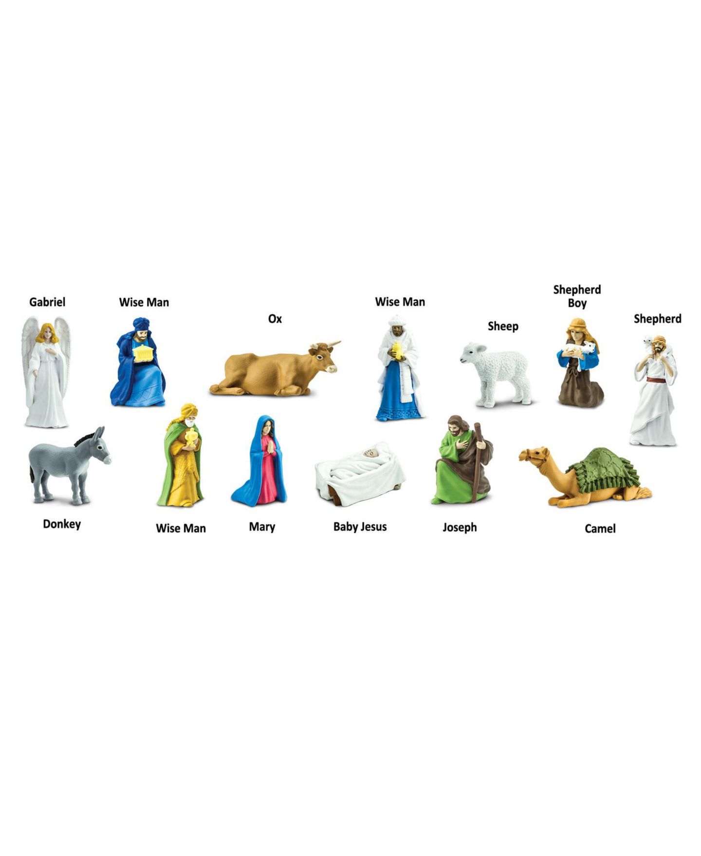 Детские фигурки Safari Ltd. Nativity Hand-Painted 13-Piece Nativity Scene, от 3 лет — фото 3