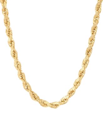 Rope Chain in 10k Yellow Gold