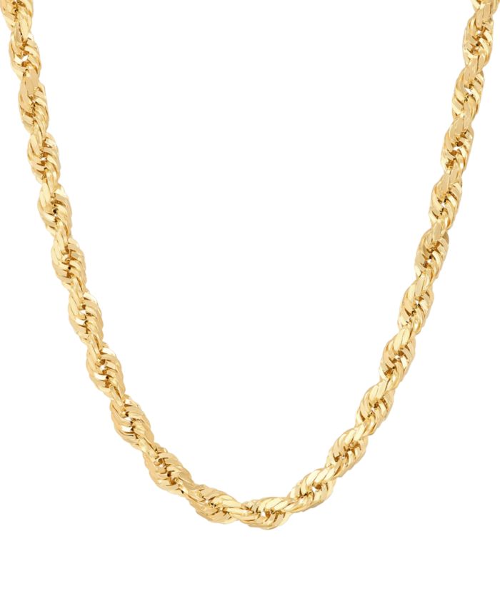 Rope Chain 22" in 10k Yellow Gold