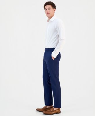 Men's Slim-Fit Spandex Super-Stretch Suit Pants