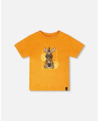 Toddler Boys Cotton Short Sleeve T-Shirt Orange