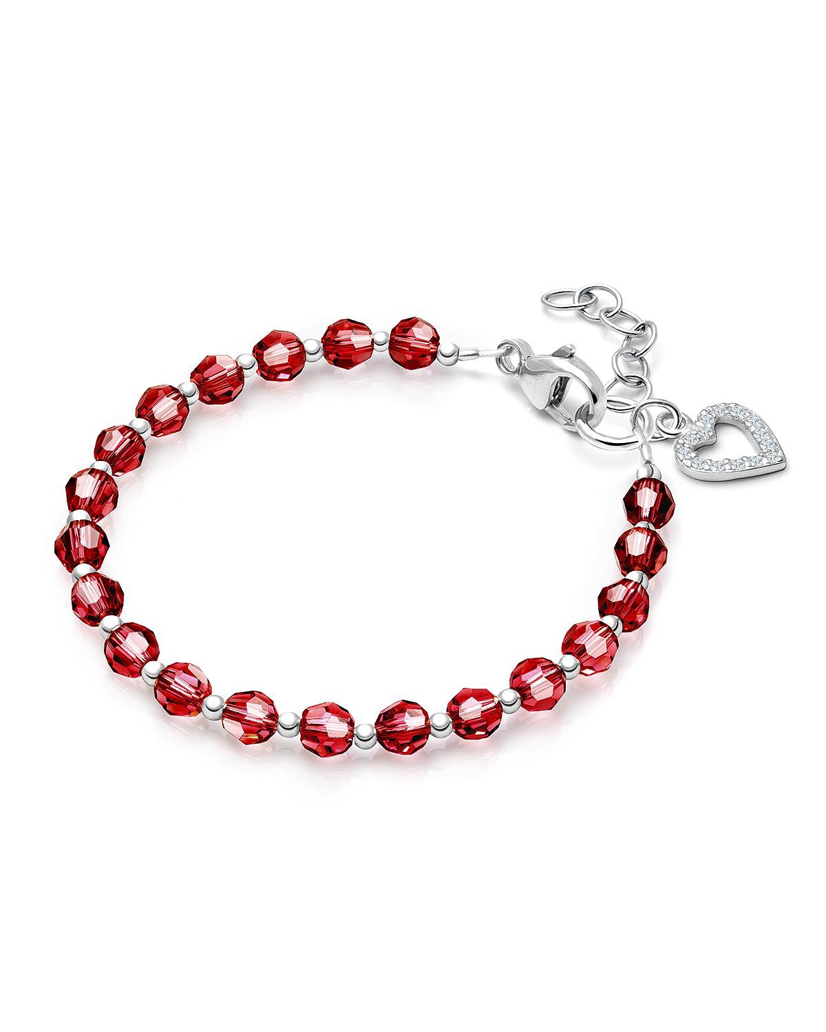 Детские Tiny Blessings Sterling Silver Birthstone Crystal Bracelet Bracelet — фото 1