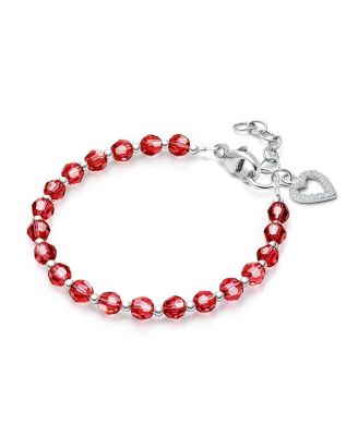Tiny Blessings Childrens Sterling Silver Birthstone Crystal Bracelet Girls 625 Bracelet - July 128$