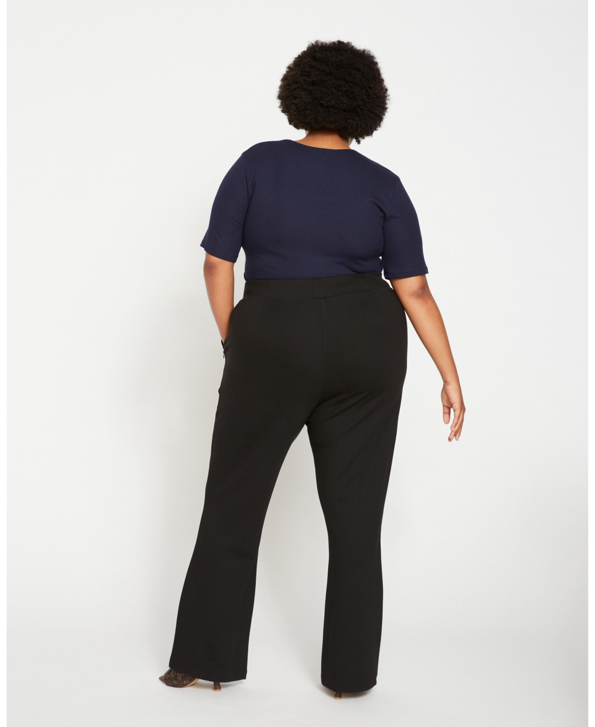 Universal Standard Plus Pull On Bootcut Ponte Pants