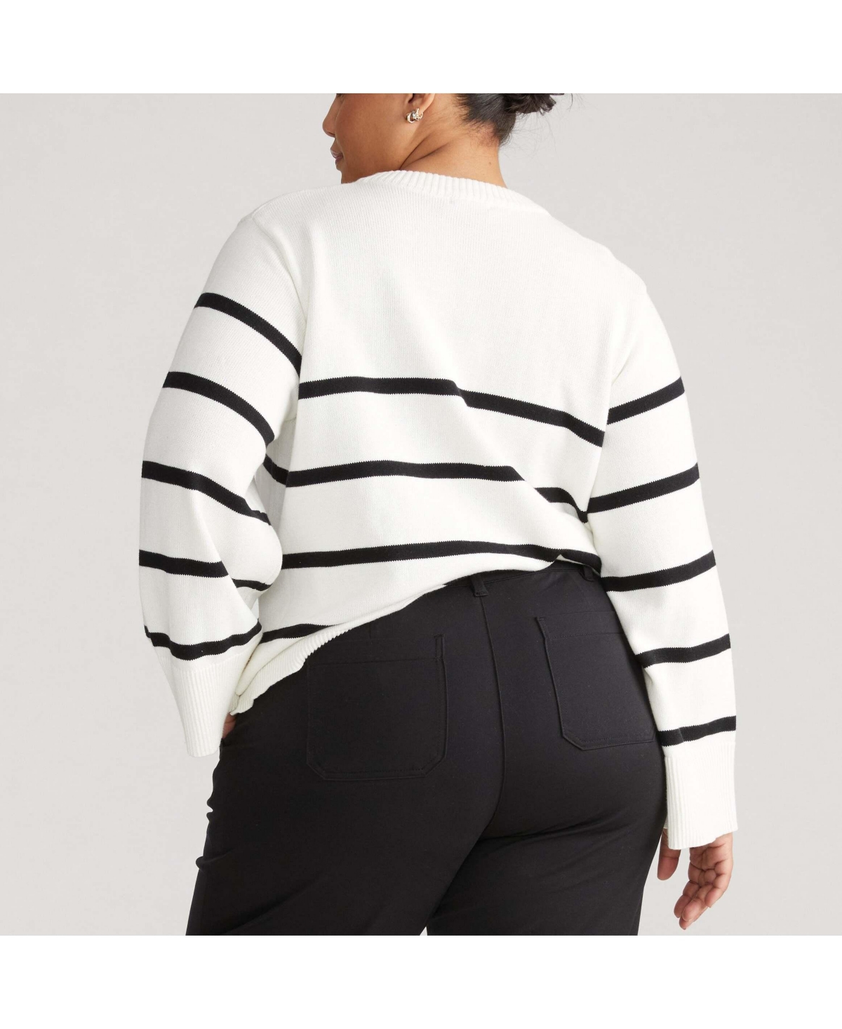 Universal Standard Plus Wide Sleeve Cotton Sweater