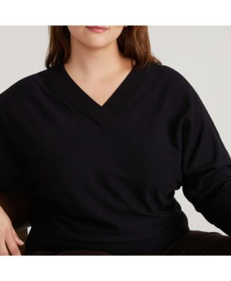 Plus Size Savvy Fine Knit Sweater Blouse
