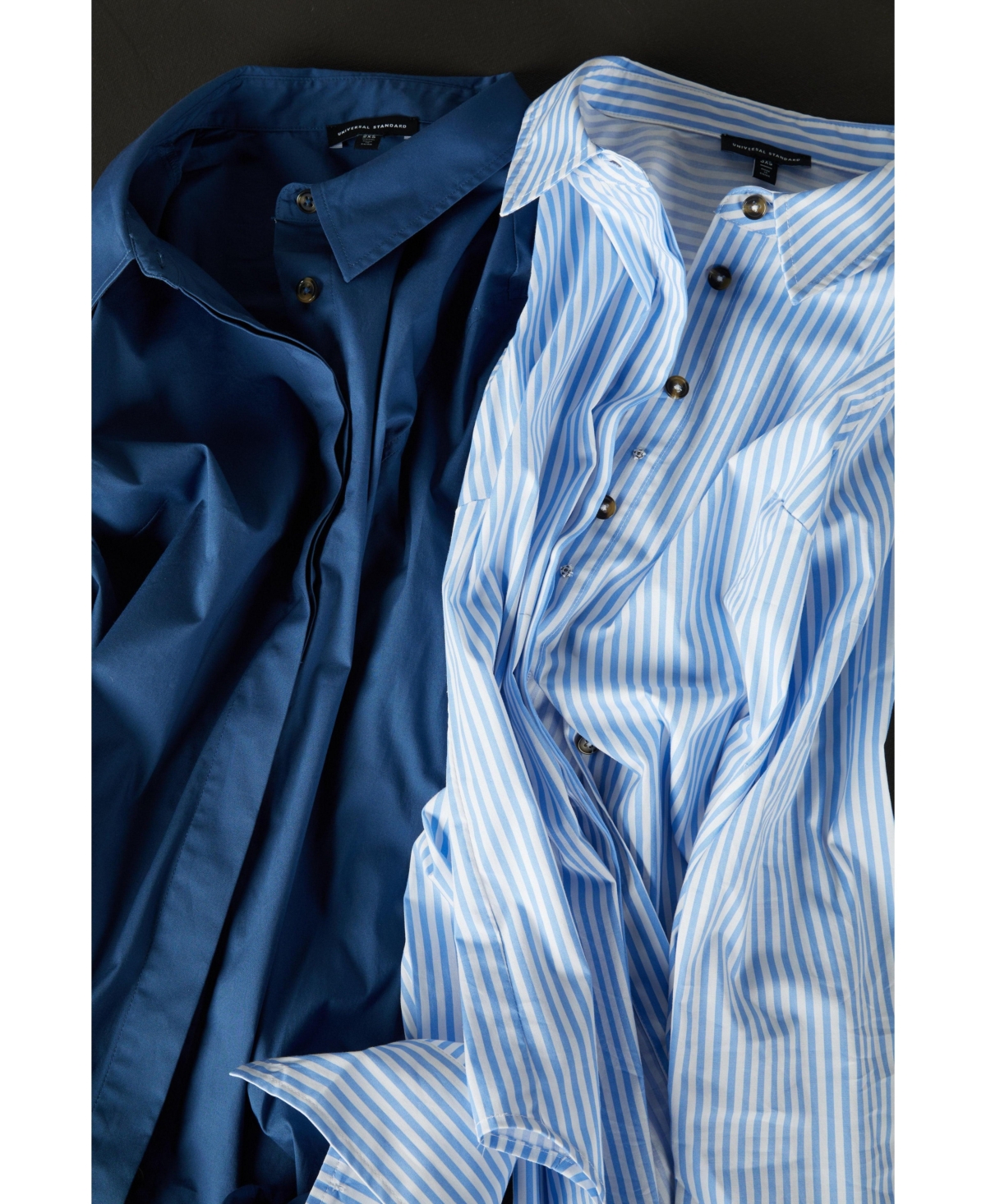 Universal Standard Plus Popover Stretch Poplin Shirt Classic Fit