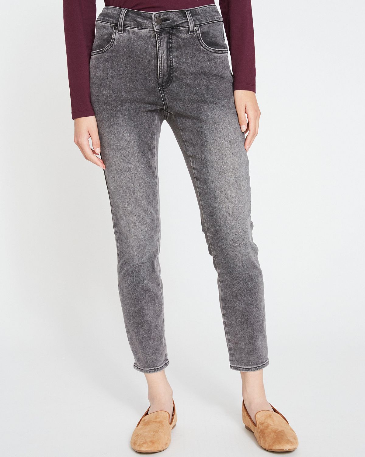 Universal Standard Women's Seine High Rise Skinny Jeans view 2 — MAYCSS fashion products