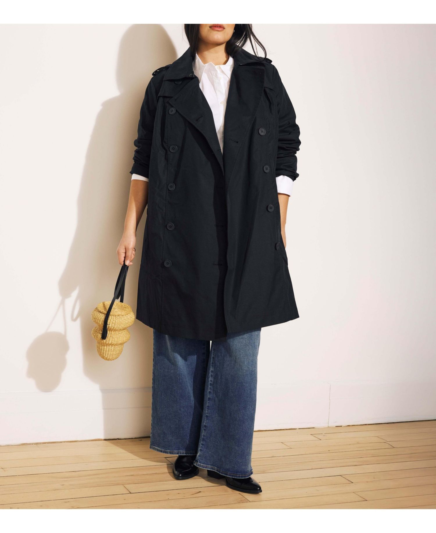 Plus Size Derjon Trench Coat