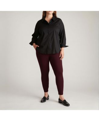 Women's Plus Size Minimalist Moro Pocket Signature Ponte Pants