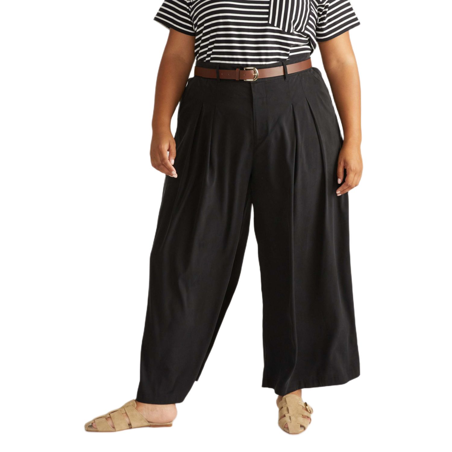Plus Size Palais Cooling Cupro Wide Leg Pant