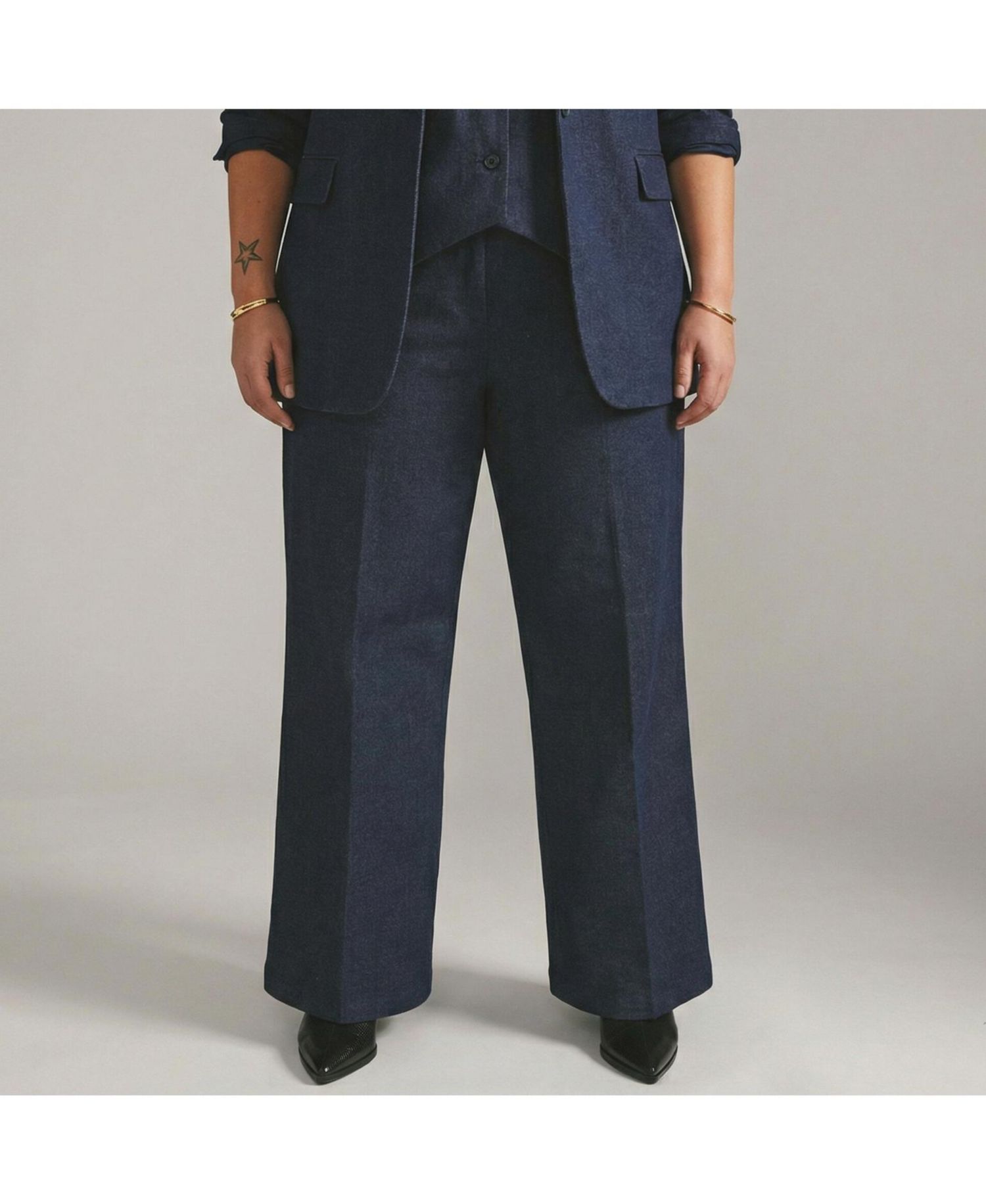 Plus Size Nova Denim Look Pants
