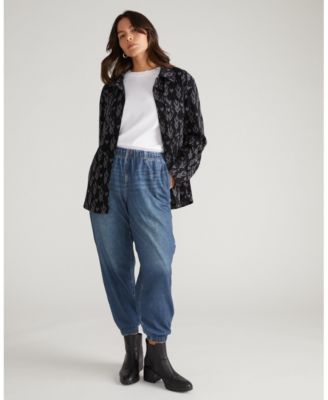 Plus Size Sweatpant Jogger Jeans