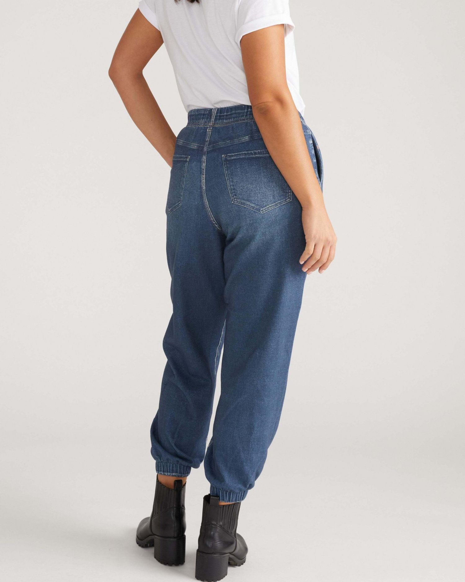 Plus Size Sweatpant Jogger Jeans