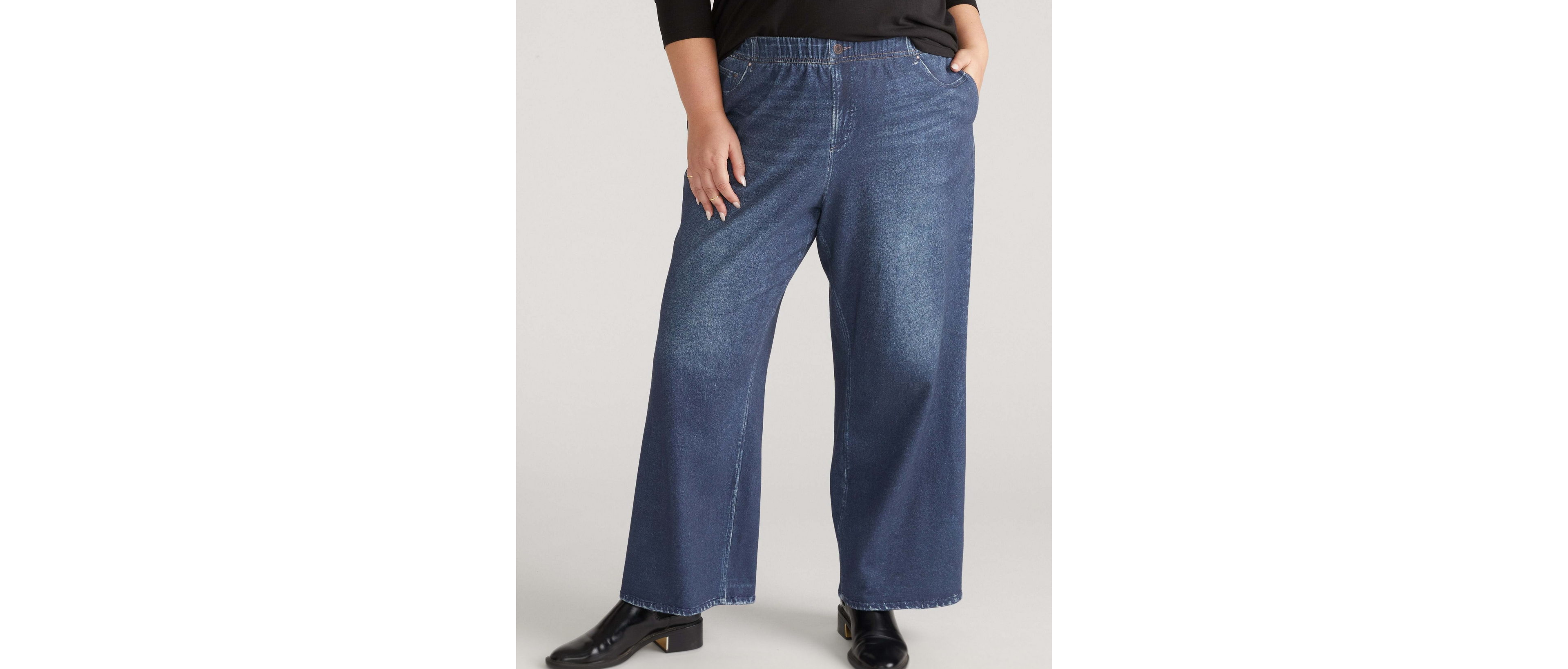 Universal Standard Plus Wide Leg Sweatpant Jeans
