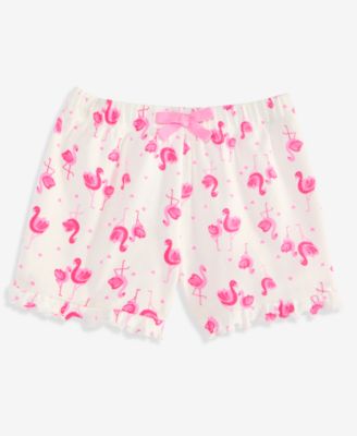 Baby Girls' (0-24) Mix & Match Flamingo-Print Ribbed Shorts