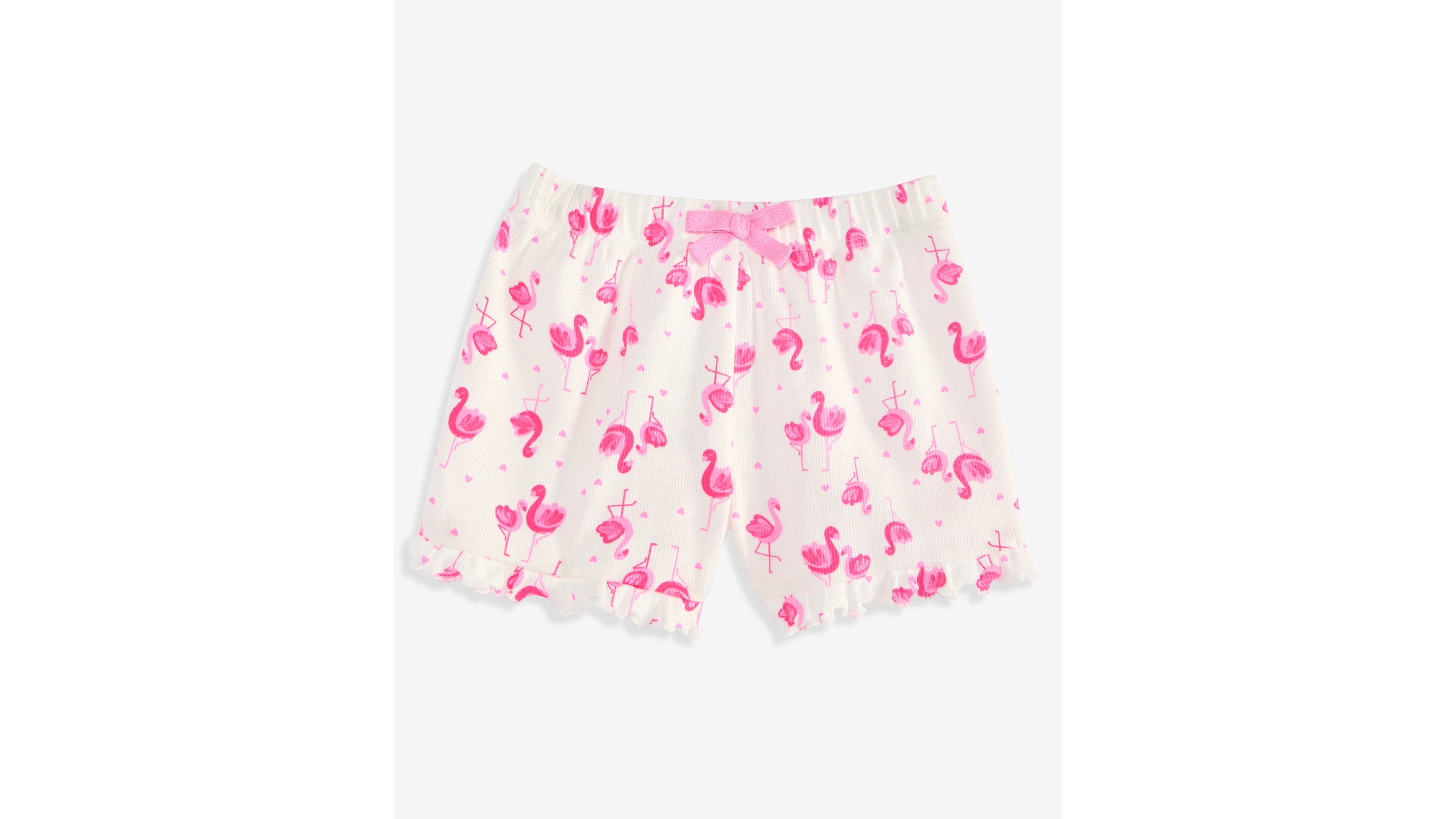 First Impressions Baby Girls' Mix & Match Flamingo-Print Ribbed Shorts, Macy's Exclusive