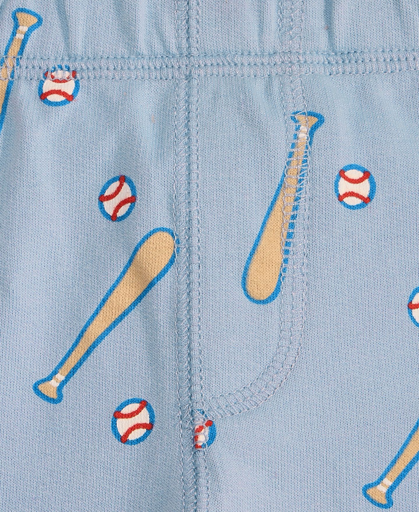Шорты First Impressions Mix & Match Baseball-Print French Terry Shorts для мальчиков-малышей, цвет: Синий — фото 3