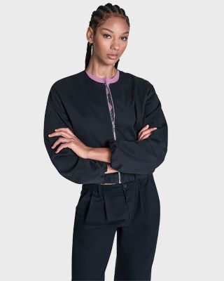 Women's Bubble Sleeve Bomber Jacket
