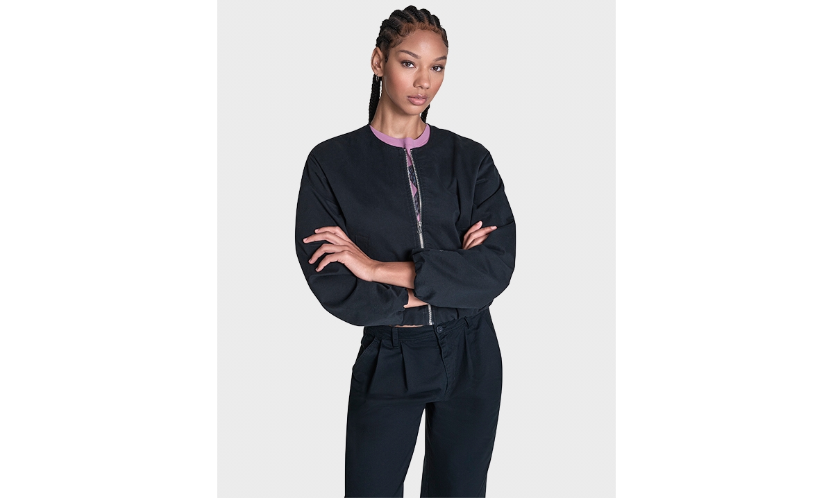 Converse Women's Bubble Sleeve Bomber Jacket