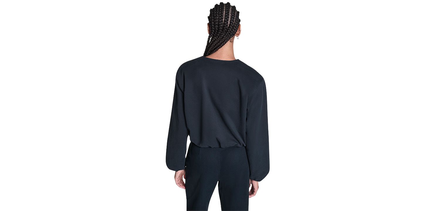 Women's Bubble Sleeve Bomber Jacket