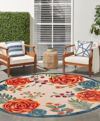 Aloha ALH32 5'3"x5'3" Round Area Rug