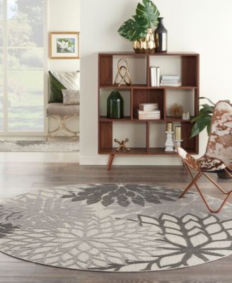 Aloha ALH05 Silver 7'10" Round Rug