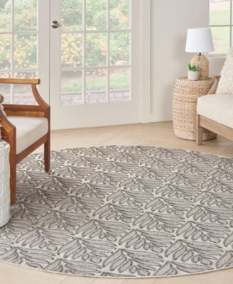 Aloha ALH35 7'10"x7'10" Round Area Rug