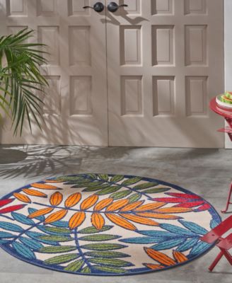 Aloha ALH18 Multi 5'3" Round Rug