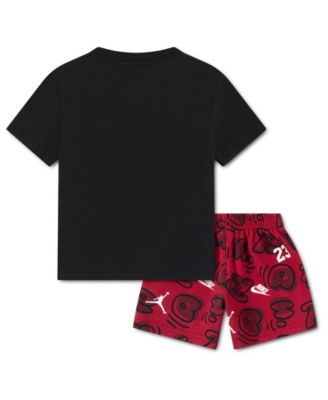 Boys' Toddler 2T-4T Printed Movement Lines T-Shirt & Shorts, 2-Piece Set